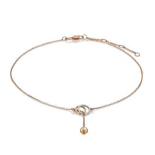 Браслет на ногу из комбинированного золота 05-0608-00-000-1111-42