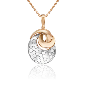 Подвеска из комбинированного золота 03-3480-01-000-1111