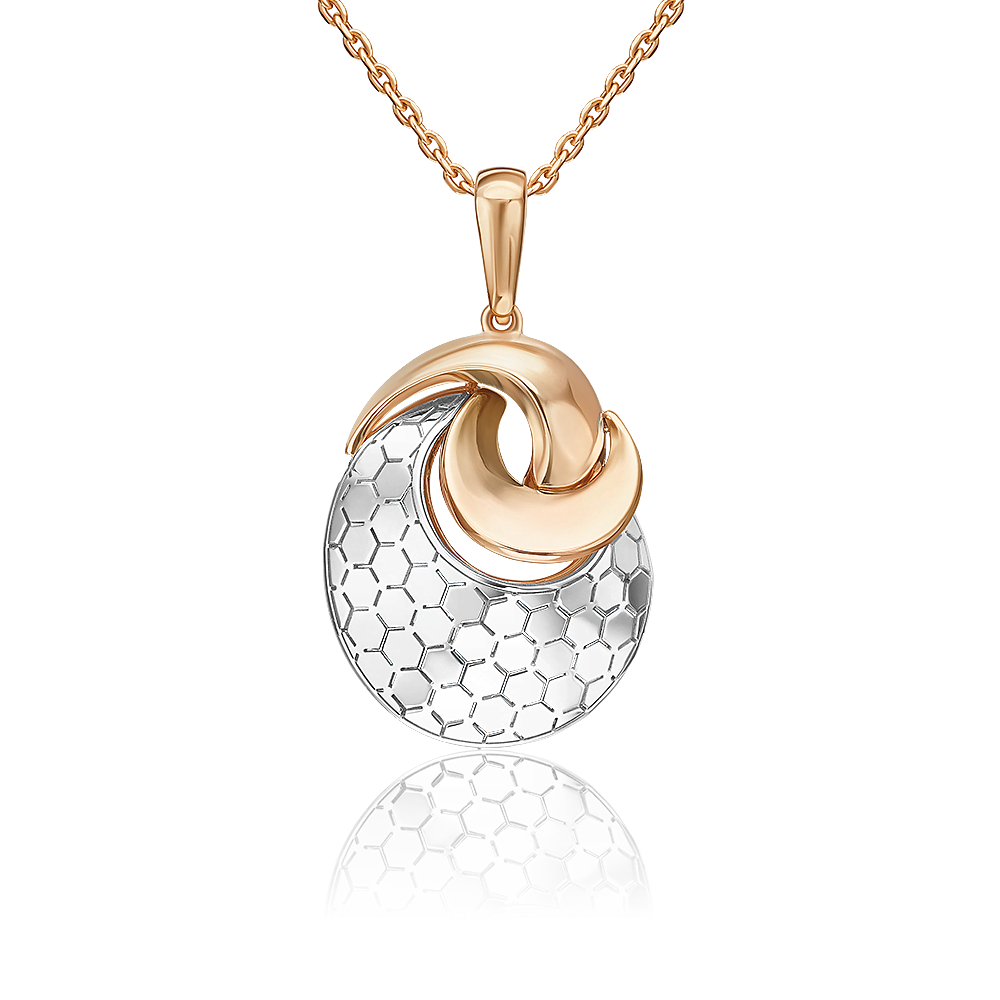 Подвеска из комбинированного золота 03-3480-01-000-1111