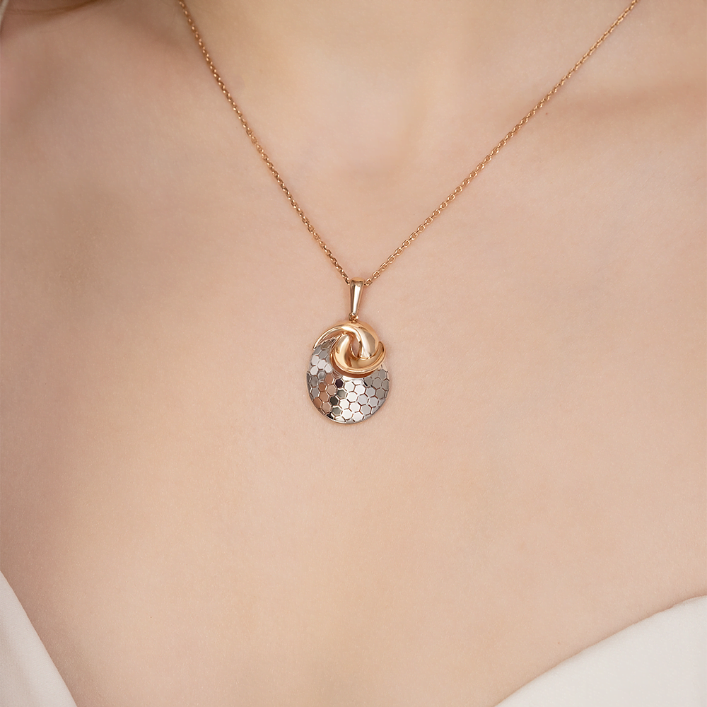 Подвеска из комбинированного золота 03-3480-01-000-1111