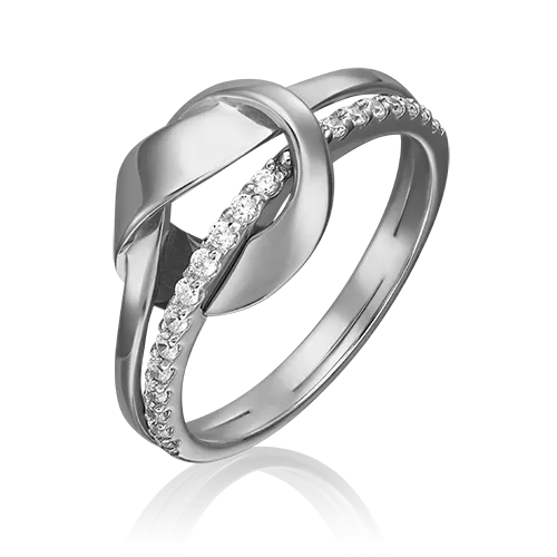 Кольцо из белого золота с фианитами 01-5442-00-401-1120-23