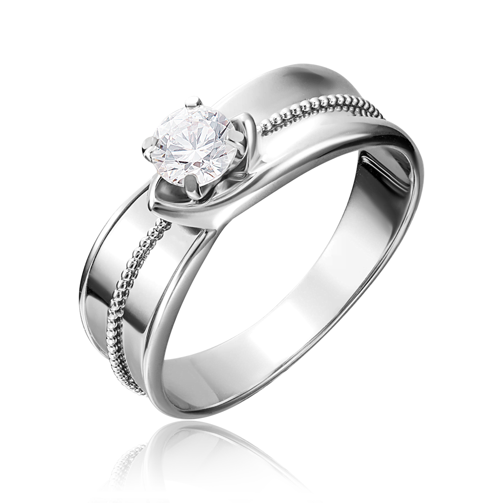 Кольцо из белого золота с бриллиантом 01-5166-00-101-1120-30