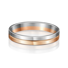 Обручальное кольцо из комбинированного золота 01-3577-00-000-1111-39