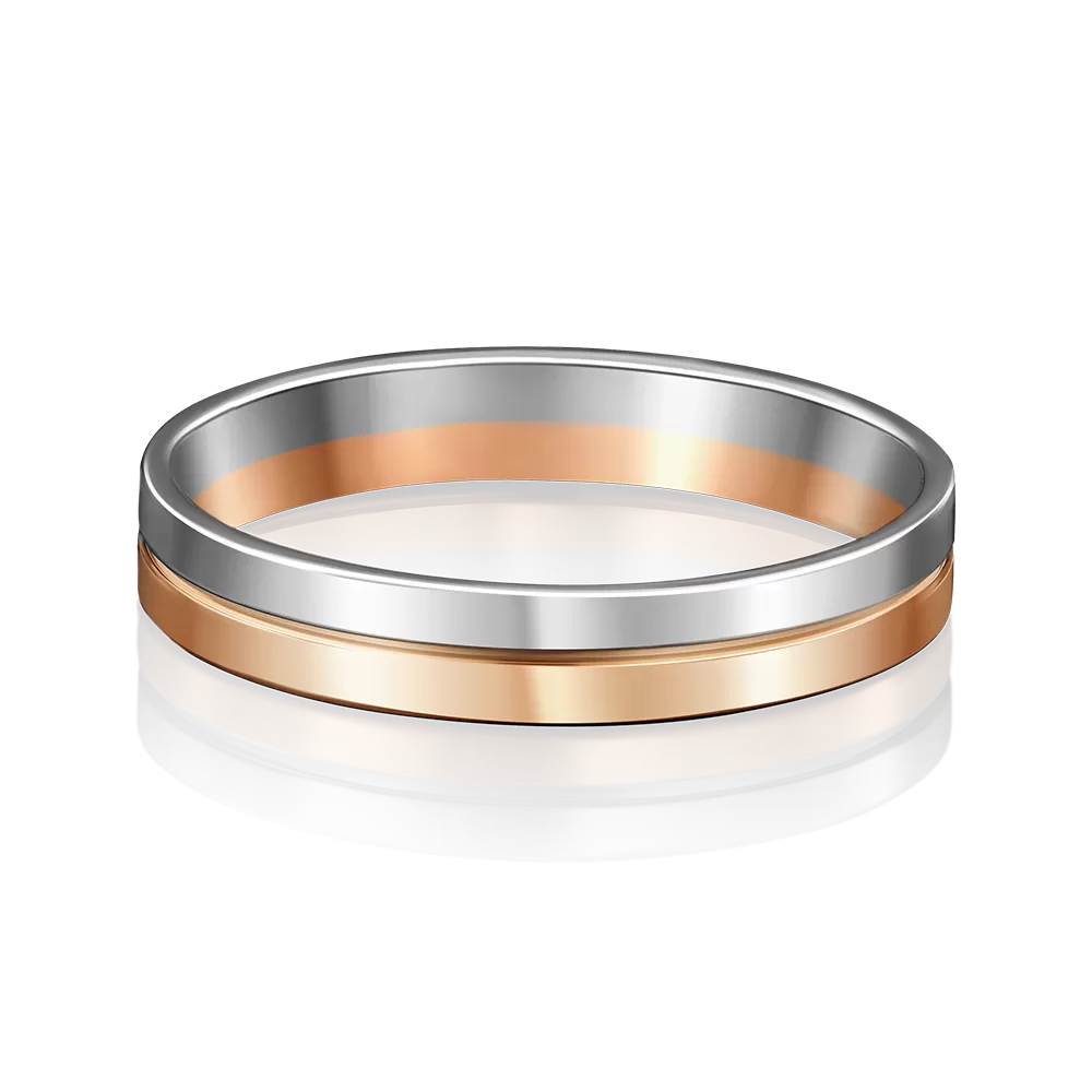 Обручальное кольцо из комбинированного золота 01-3577-00-000-1111-39