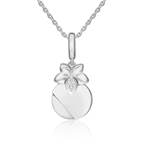 Подвеска из белого золота с бриллиантами 03-3367-00-101-1120