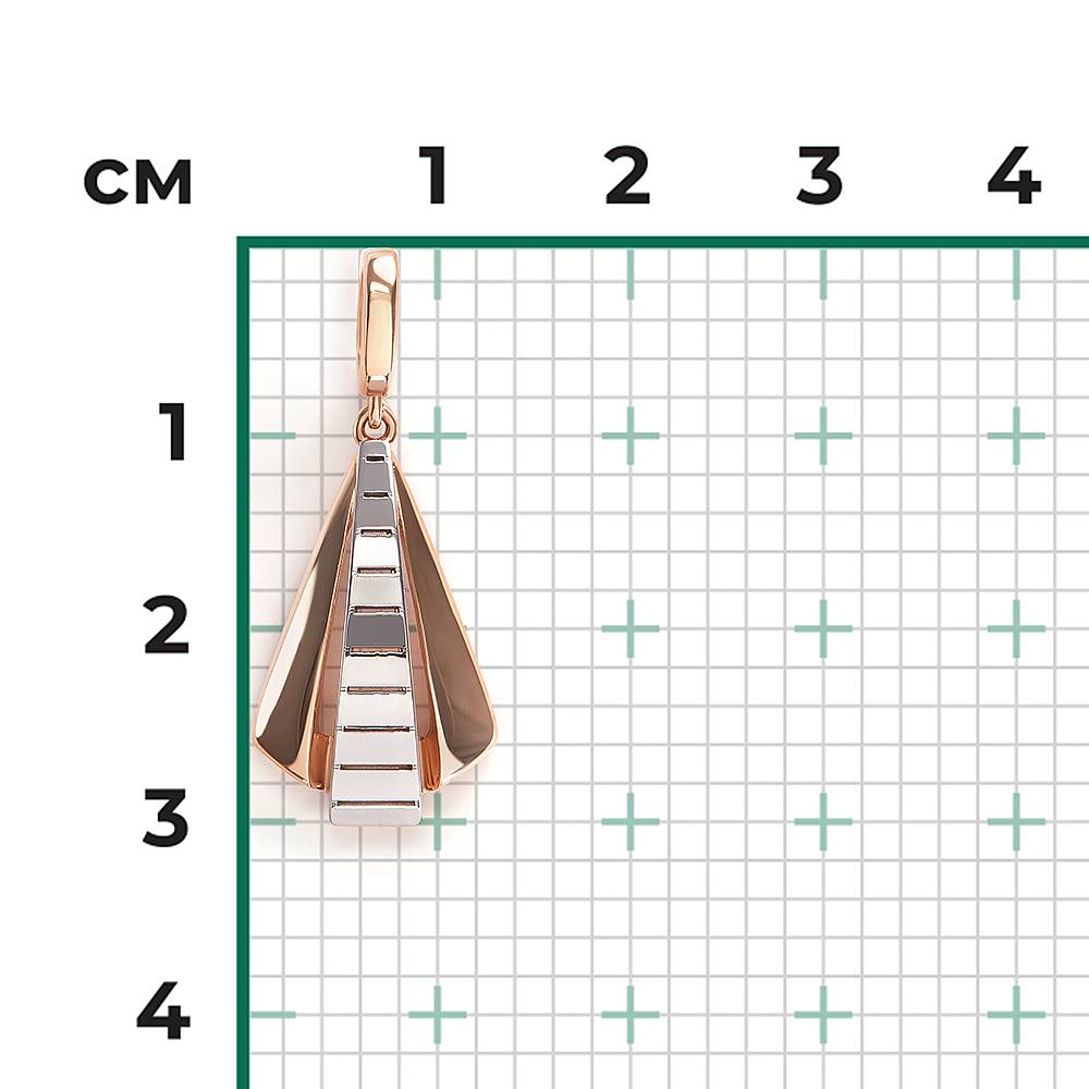 Подвеска из комбинированного золота 03-3543-00-000-1111