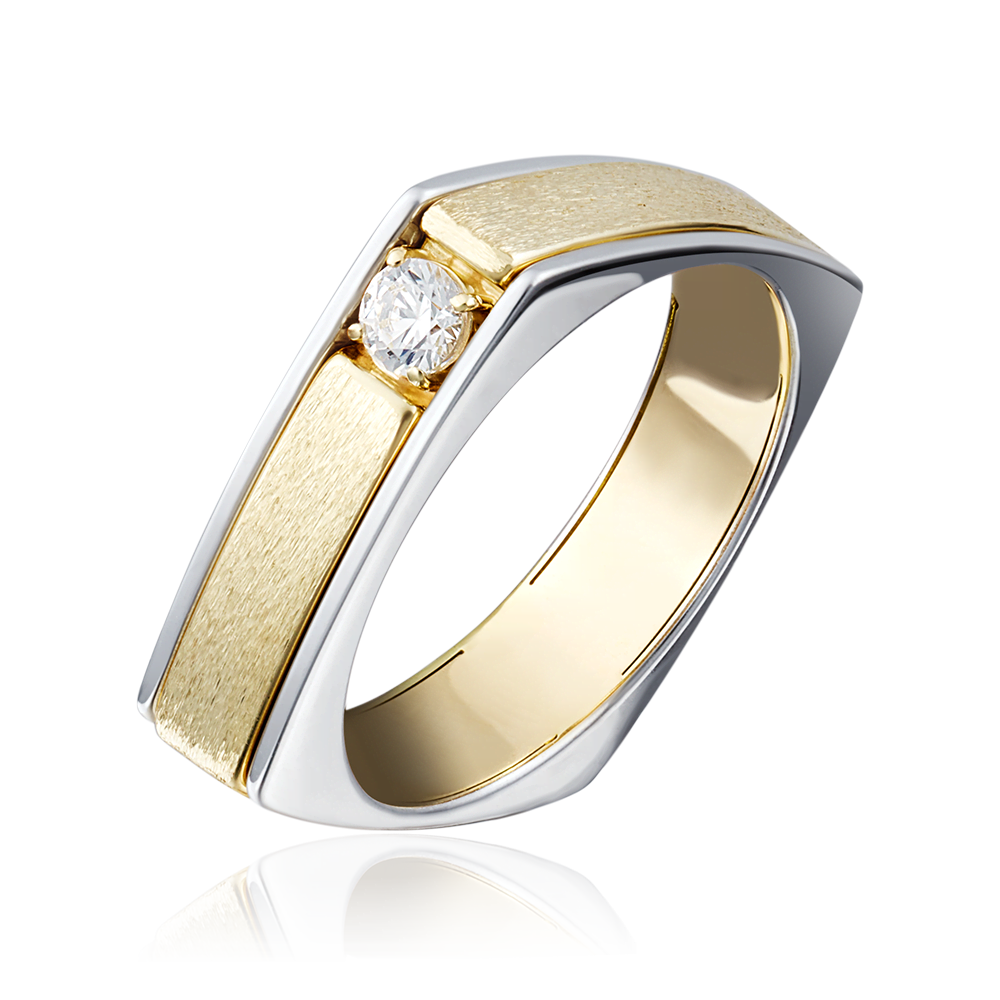 Кольцо из комбинированного золота с бриллиантом 01-5133-00-101-1121-30