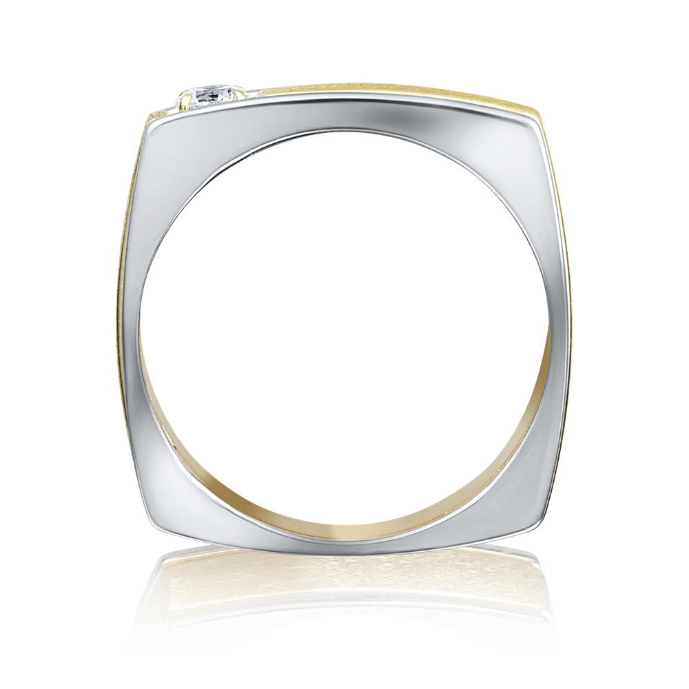 Кольцо из комбинированного золота с бриллиантом 01-5133-00-101-1121-30