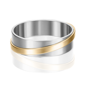 Обручальное кольцо из комбинированного золота 01-5282-00-000-1121-39