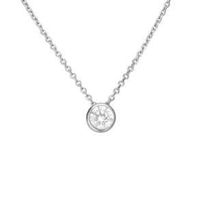 Колье из белого золота с фианитом 07-0086-00-501-1120-38