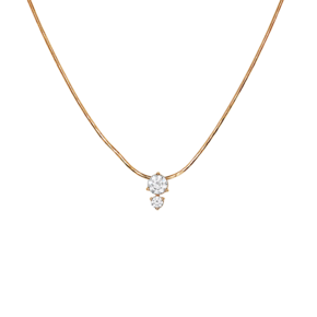 Колье из красного золота с фианитами 07-0089-00-501-1110-38