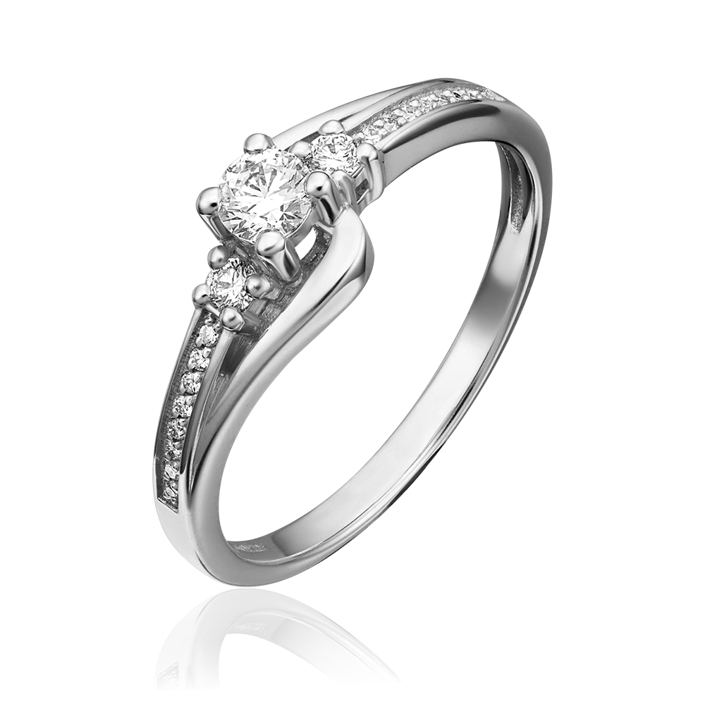 Кольцо из белого золота с бриллиантами 01-1599-00-101-1120-30