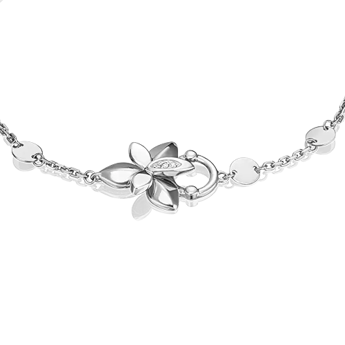 Браслет из белого золота с бриллиантами 05-0732-00-101-1120