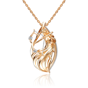 Подвеска «Знак зодиака Стрелец» из комбинированного золота 03-2814-10-000-1111-48