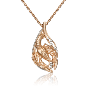 Подвеска «Знак зодиака Рак» из комбинированного золота 03-2814-11-000-1111-48