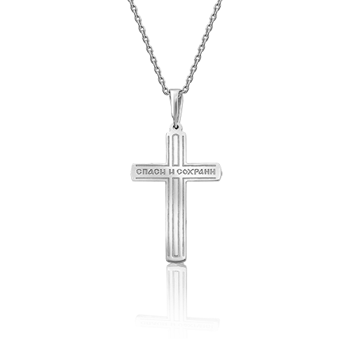 Православный крест из комбинированного золота 03-2781-00-000-1121-42