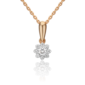 Подвеска из красного золота с бриллиантами 03-0042-00-101-1110-30