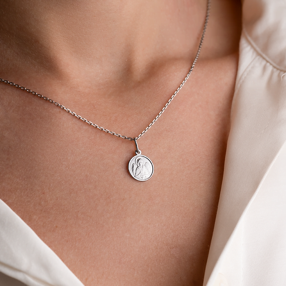 Иконка «Ангел-хранитель» из серебра 03-1663-00-000-0200