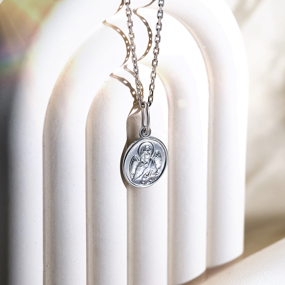 Иконка «Ангел-хранитель» из серебра 03-1663-00-000-0200