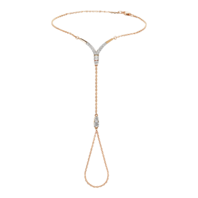 Слейв-браслет из красного золота с фианитами 05-0876-00-401-1110