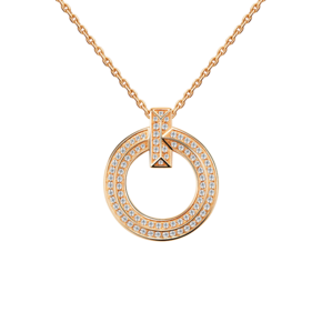 Колье из красного золота с фианитами 07-0281-00-401-1110