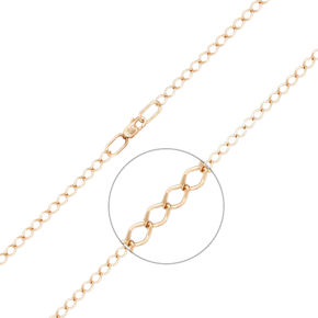 Браслет из красного золота с алмазной гранью (плетение «Ромб») 22-0203-050-1110-17