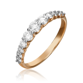 Кольцо из красного золота с бриллиантами 01-1427-00-101-1110-30