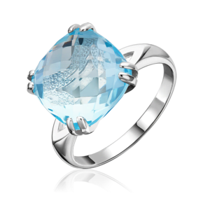 Кольцо из серебра с топазом