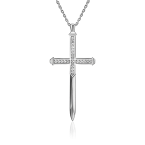 Подвеска «Меч» из серебра с фианитами 03-0847-00-401-0200