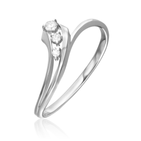 Кольцо из белого золота с бриллиантами 01-0804-00-101-1120-30