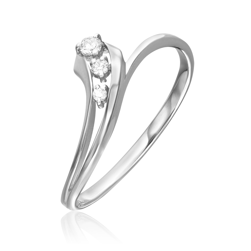 Кольцо из белого золота с бриллиантами 01-0804-00-101-1120-30