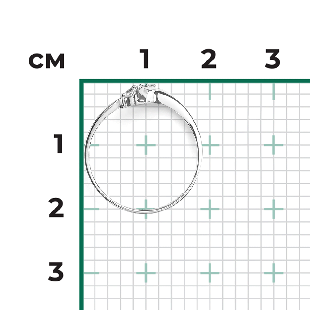 Кольцо из белого золота с бриллиантами 01-0804-00-101-1120-30