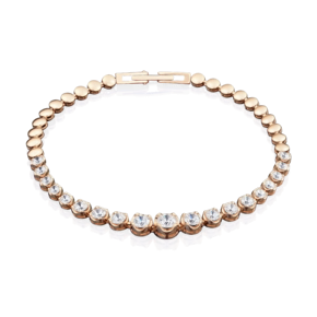 Браслет из красного золота с фианитами 05-0561-00-501-1110-38