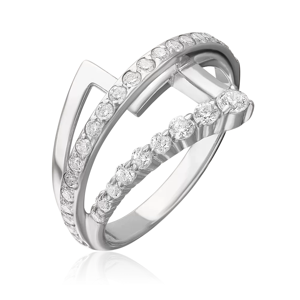 Кольцо из серебра с фианитами 01-5698-00-401-0200