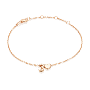 Браслет «Буква З» из красного золота 05-0858-З-000-1110