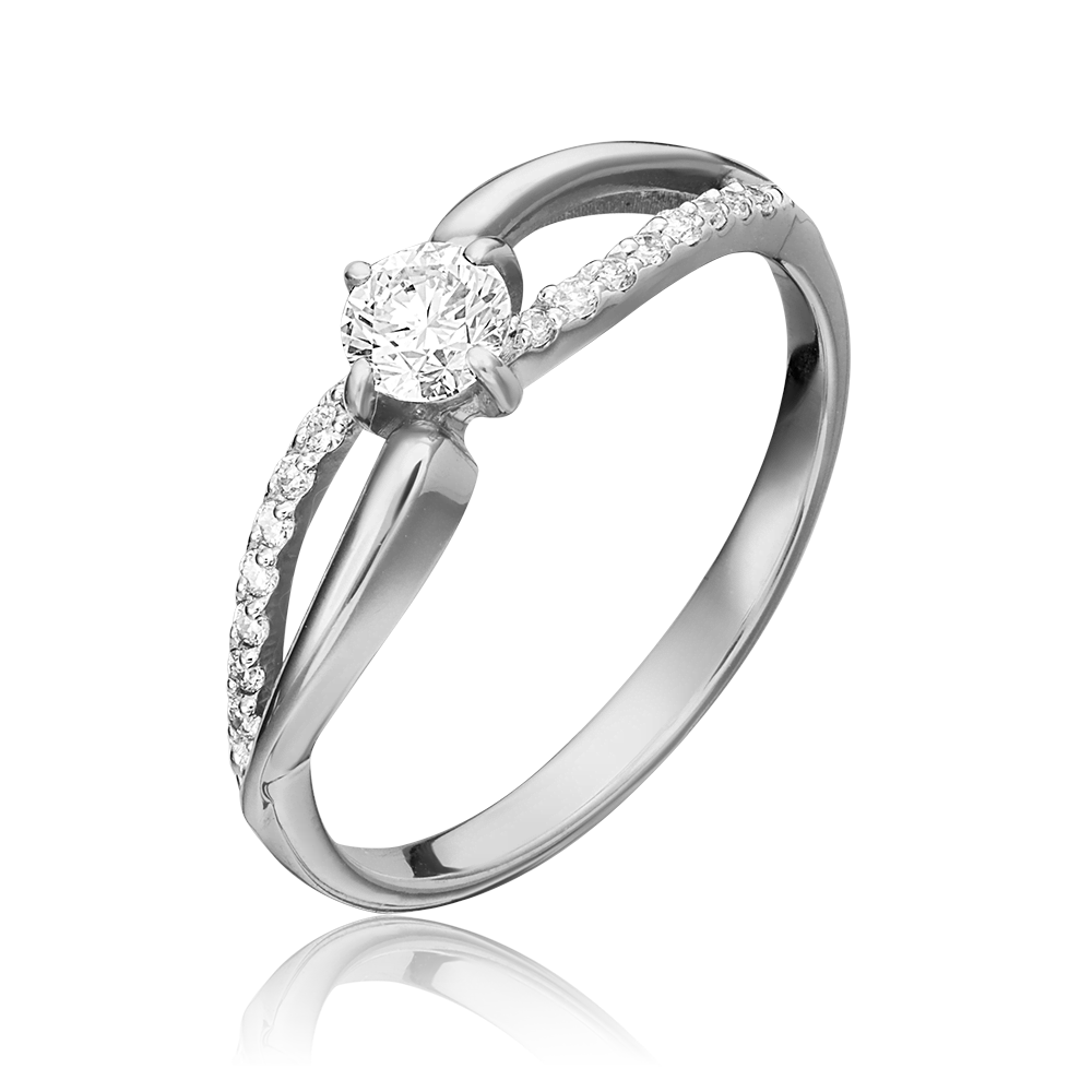 Кольцо из белого золота с бриллиантами 01-1556-00-101-1120-30