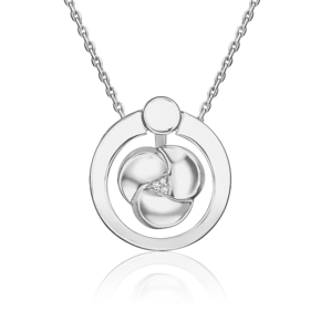 Подвеска из белого золота с бриллиантами 03-3365-00-101-1120