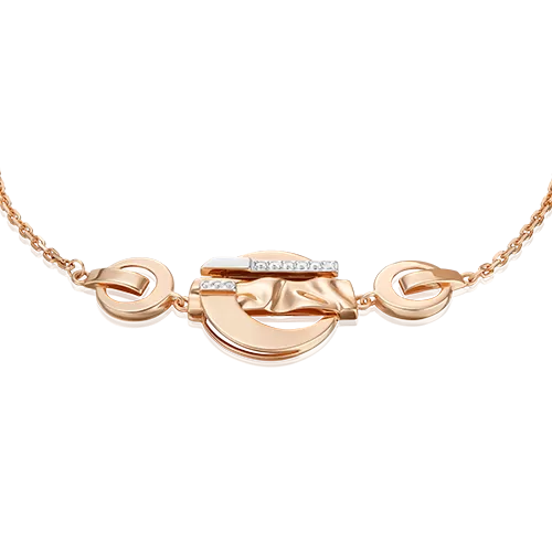 Браслет «Индивидуальность» из комбинированного золота с натуральными топазами white 05-0758-00-201-1111