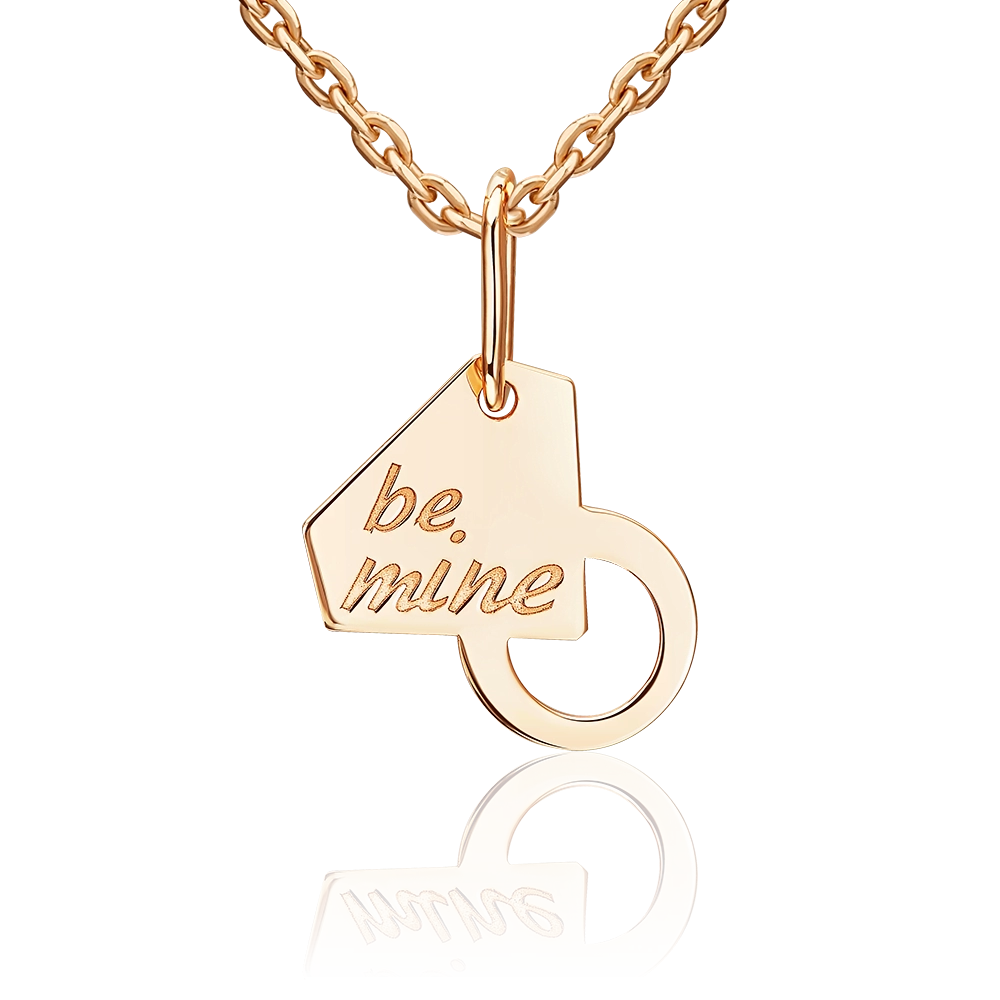 Подвеска «Будь моей» из красного золота 03-3660-00-000-1110