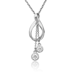 Подвеска из белого золота с фианитами 03-3058-00-501-1120-38