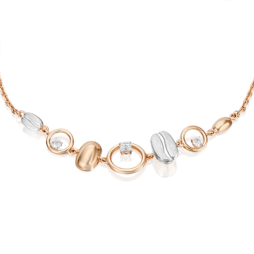 Браслет из комбинированного золота с натуральными топазами white 05-0719-01-201-1111