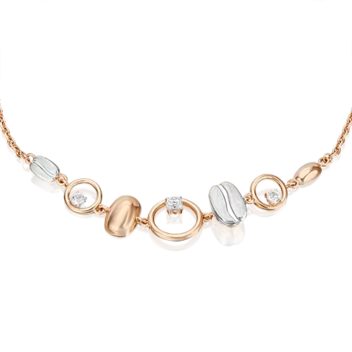 Браслет из комбинированного золота с натуральными топазами white 05-0719-01-201-1111