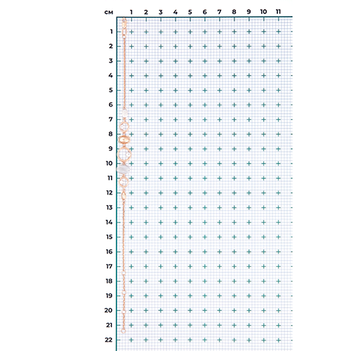 Браслет из комбинированного золота с натуральными топазами white 05-0719-01-201-1111
