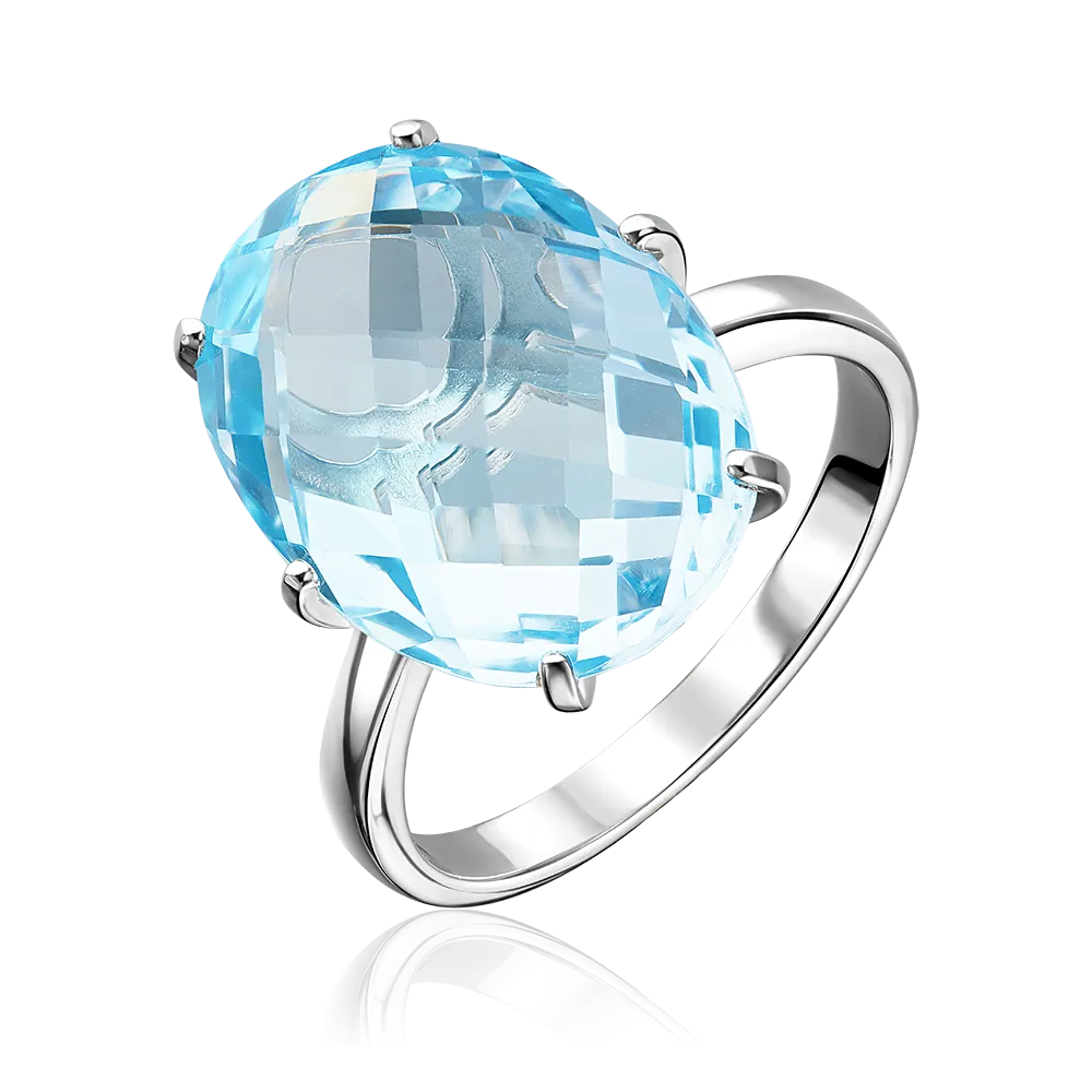 Кольцо из серебра с топазом 01-3468-00-201-0200