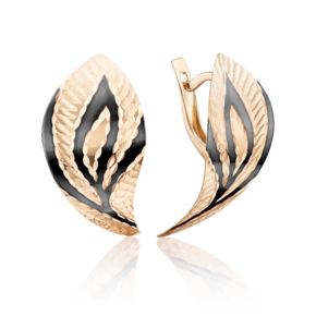 Серьги с английским замком из красного золота 02-3699-00-000-1110-04