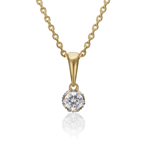 Подвеска из комбинированного золота с фианитом 03-2948-00-501-1121-38