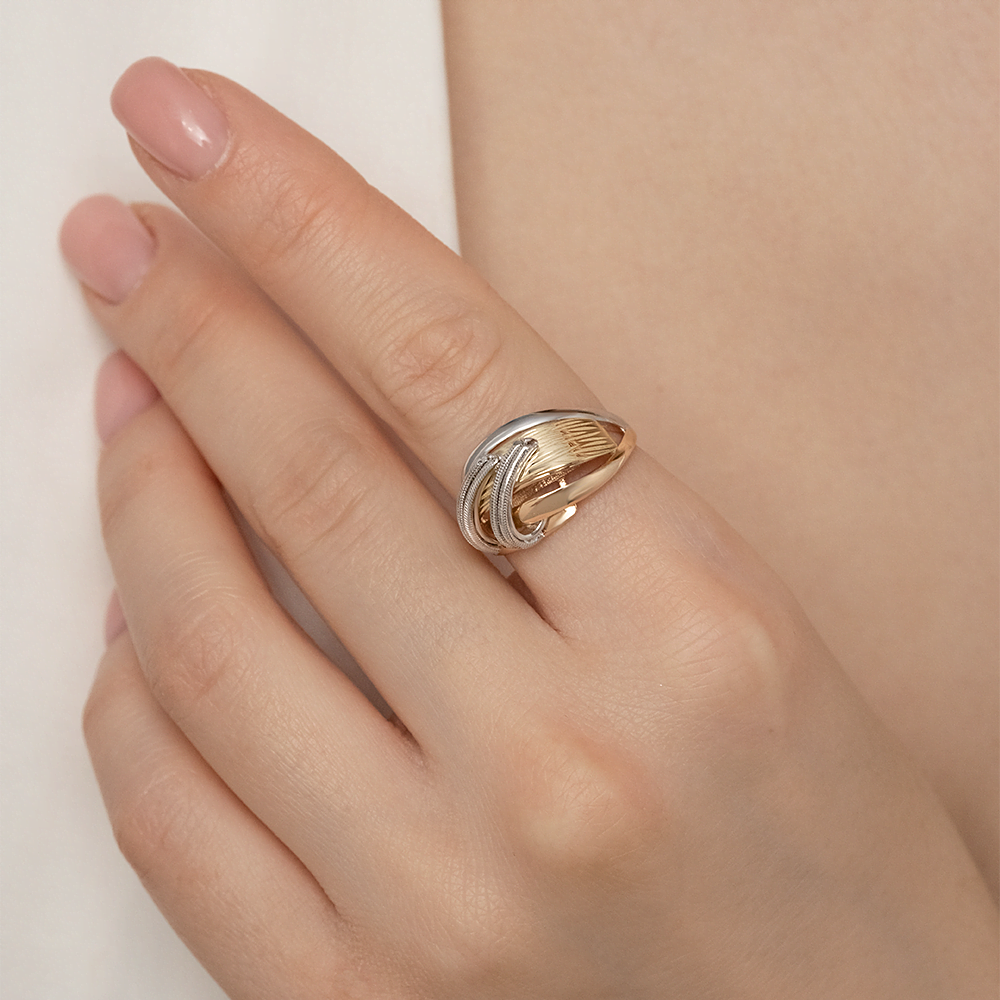 Кольцо из комбинированного золота 01-5197-00-000-1140-48