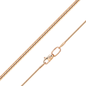 Цепь из красного золота с алмазной гранью (плетение «Снейк») 21-1009-030-1110-17