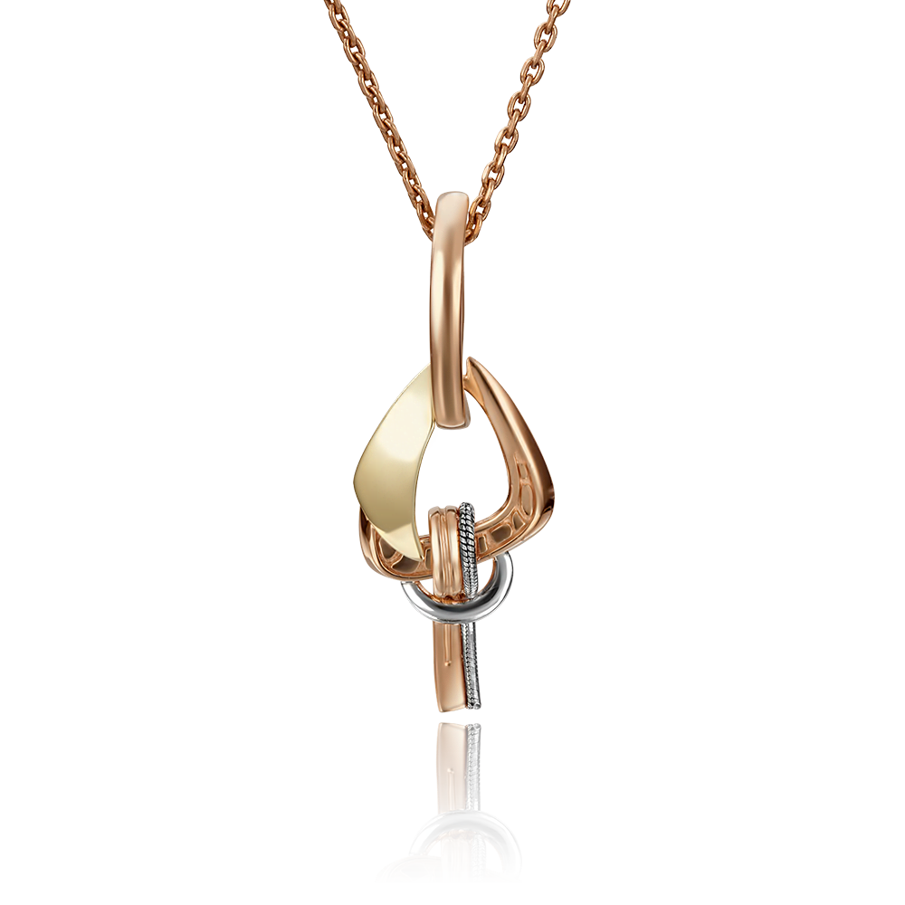 Подвеска из комбинированного золота 03-2898-00-000-1113-48