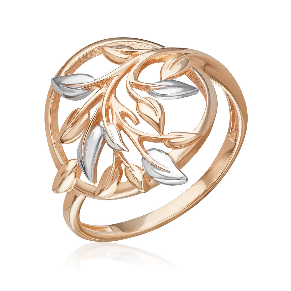 Кольцо «Золотая ветвь» из красного золота 01-5836-00-000-1110